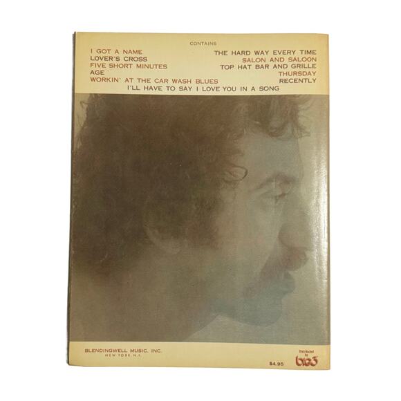 I GOT A NAME (JIM CROCE) - PIANO/VOCAL SHEET MUSIC PB (1973) Song Book - Picture 3 of 3